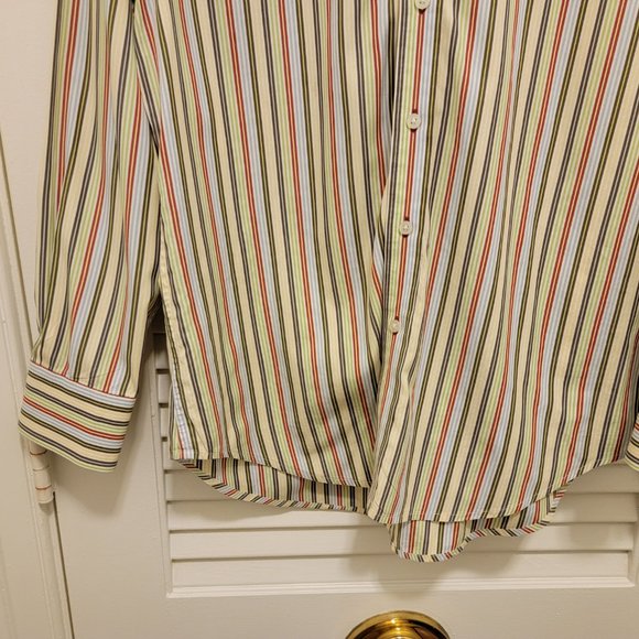 Robert Graham Men's Medium Button Down Striped Shirt - Picture 2 of 8